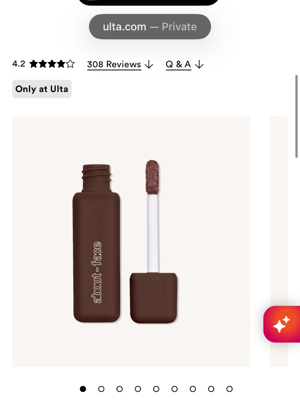 Weightless matte chocolate brown about-face Fluid Eye Paint eyeshadow - Picture 3 of 5